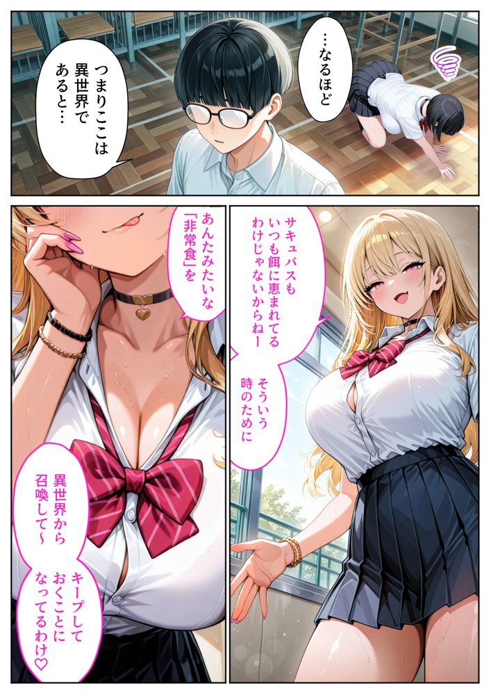 サキュバスJ◯ ギャルの専属エサ役になりました